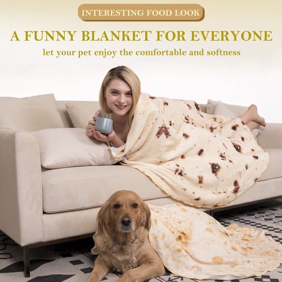 Bedding Novelty Burritos Tortilla Fuzzy Soft Blanket 8 Poshmark